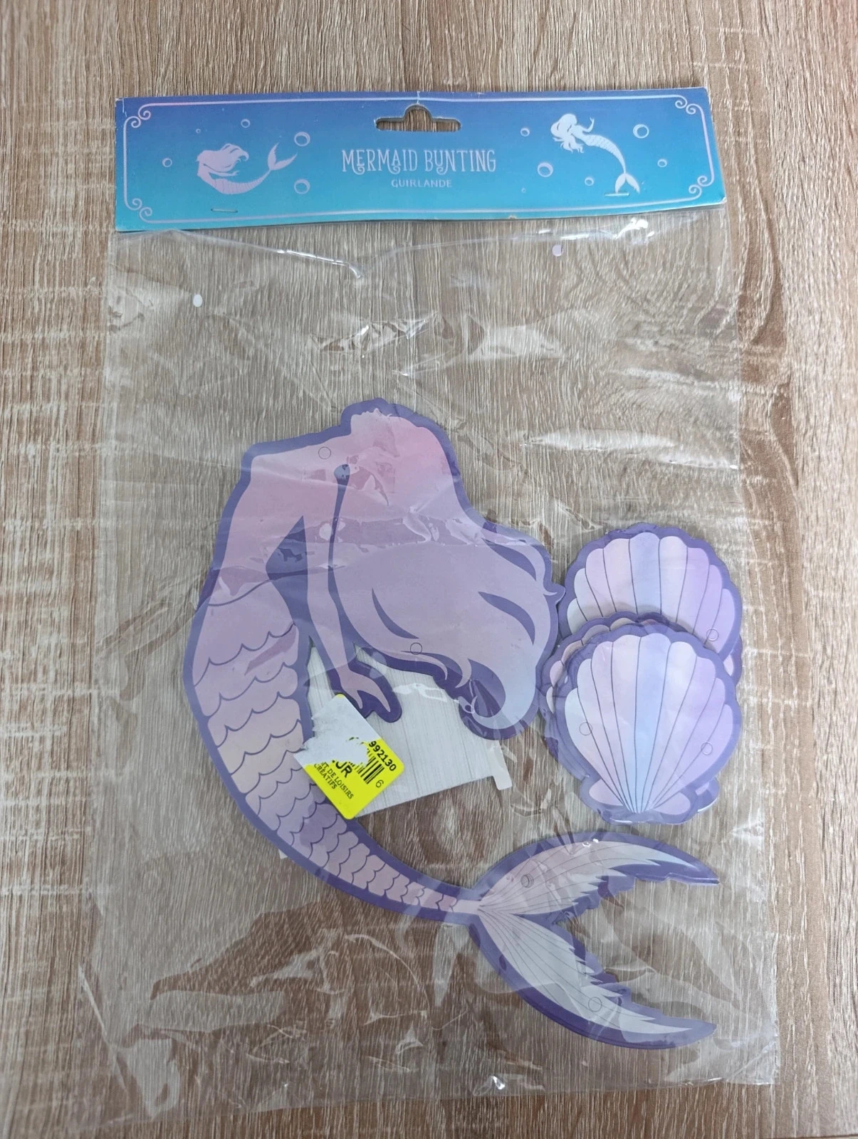 Guirlande Sirène Mermaid Bunting – Décoration anniversaire thème mer – Neuve